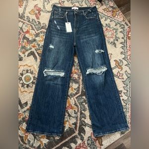 Brand new with tags. 1x risen wide leg jeans.
